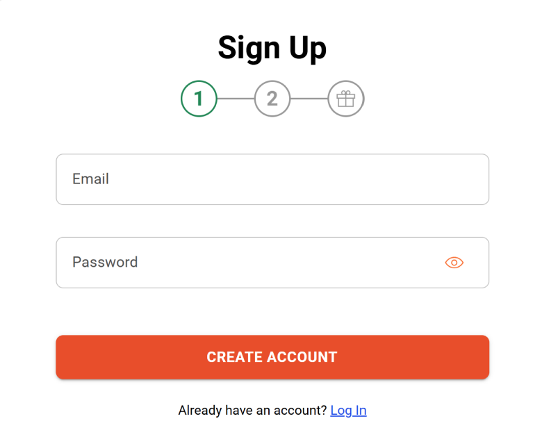 LeoVegas Registration Form